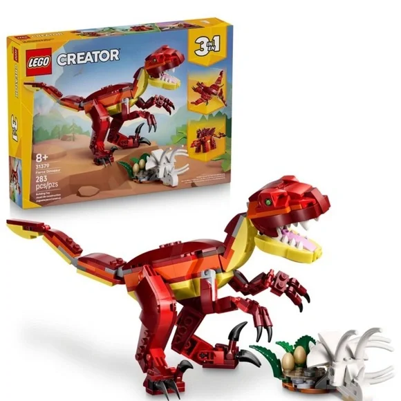 LEGO Creator 3-in-1 Dinosaur Set - Red and Yellow - NWT - Picture 4 of 5